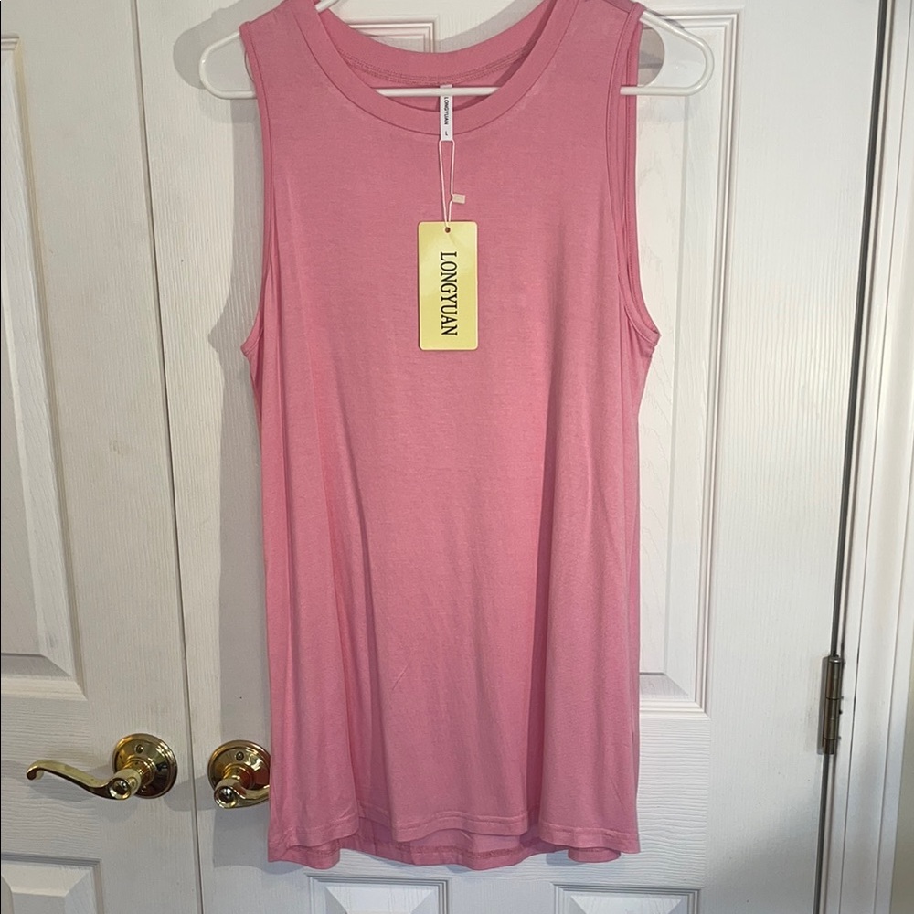 Longyuan Pink Sleeveless Women's Top